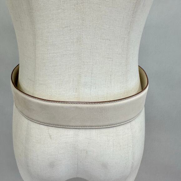 Paloma Picasso Signature "X" Beige Leather Belt Gold
Size Large L/80 Italy - Picture 7 of 16
